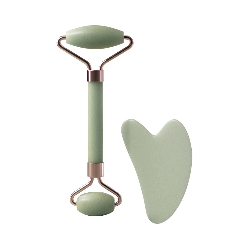 Resin double head roller massager heart-shaped
