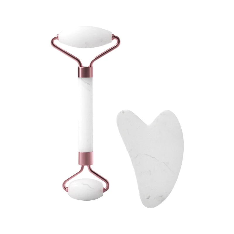 Resin double head roller massager heart-shaped