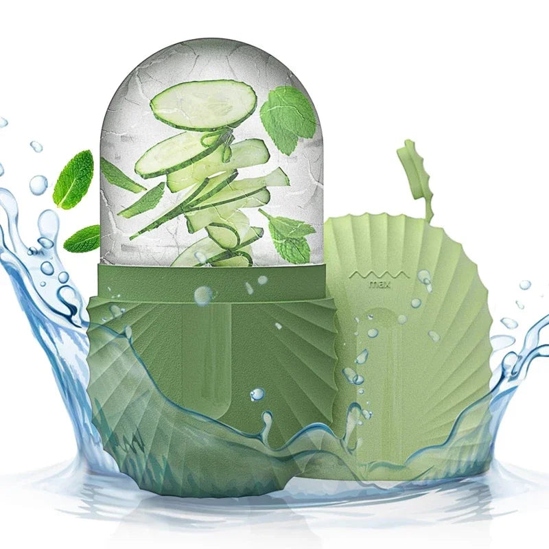 Ice Face Roller Massage Silicon Con