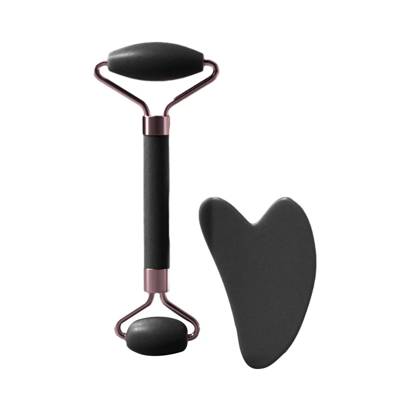 Resin double head roller massager heart-shaped