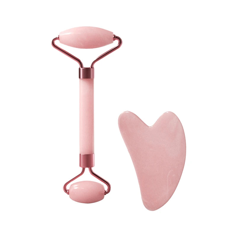 Resin double head roller massager heart-shaped