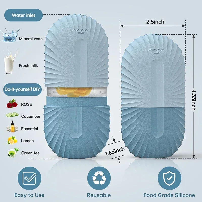 Ice Face Roller Massage Silicon Con