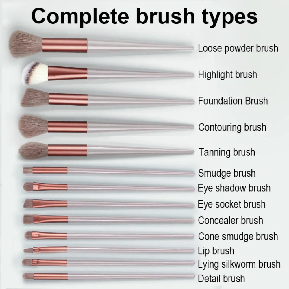 13PCS Soft Fluffy Makeup Brush Set