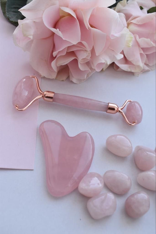 Resin double head roller massager heart-shaped