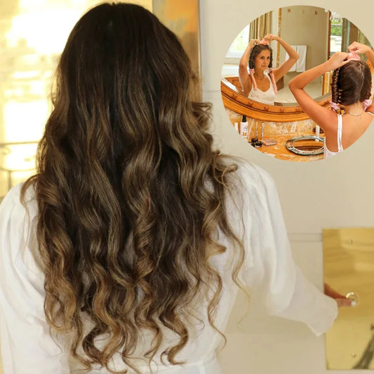 Woman Heatless Curling Rod